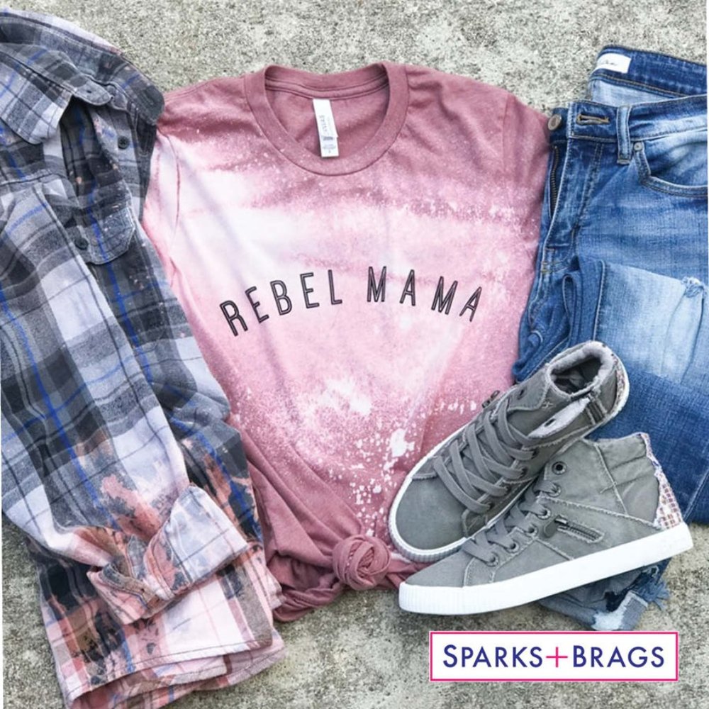 WHISKEY WRANGLER Rebel Mama Graphic Tee